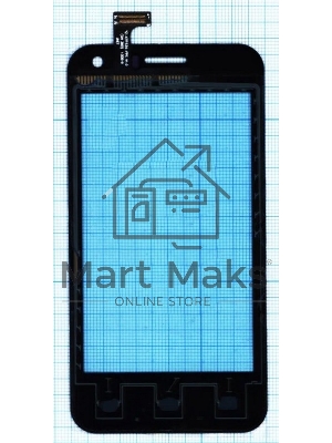 Сенсорное стекло (тачскрин) для Airis TM475, черное