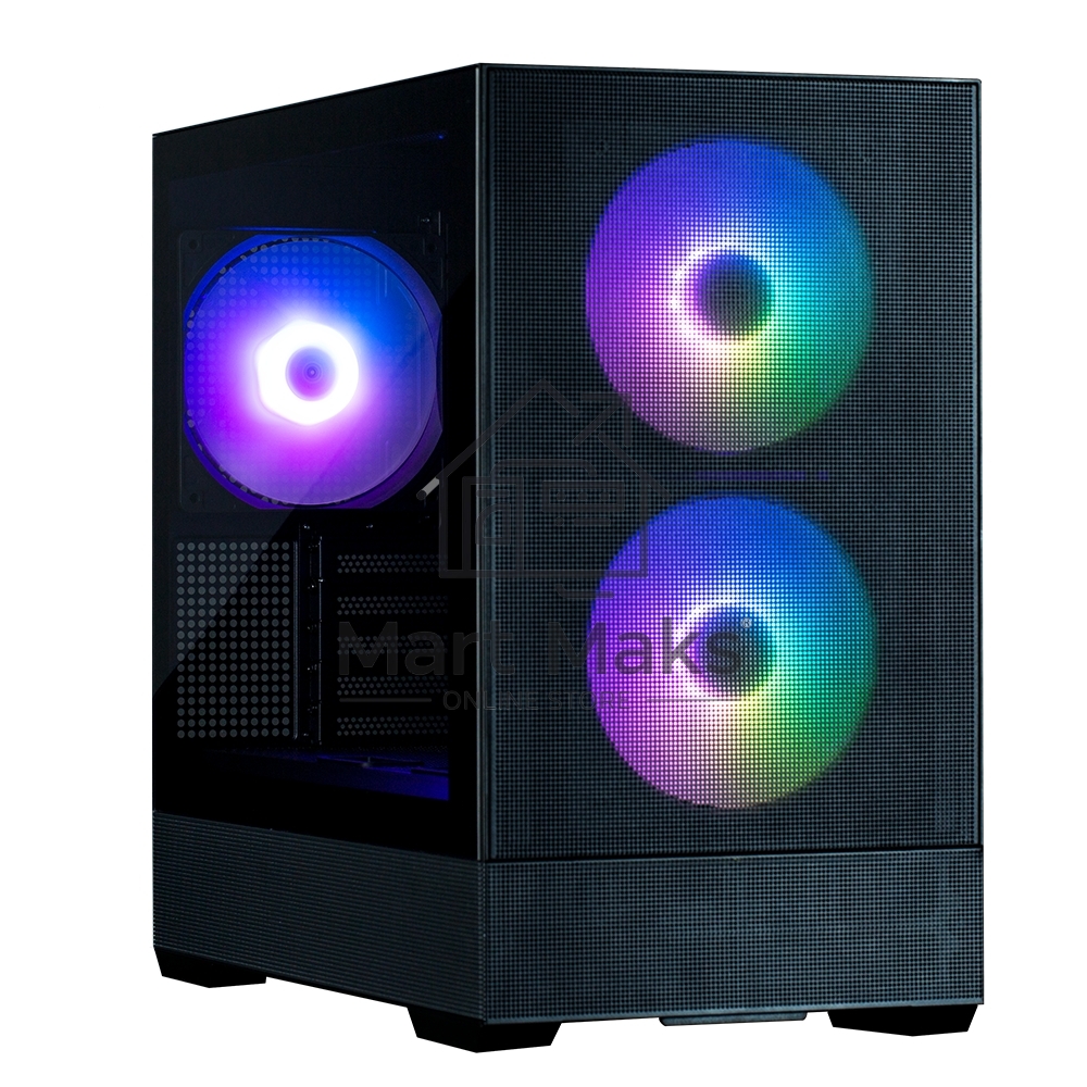 Компьютерный корпус ZALMAN P30 AIR, MATX, BLACK, WINDOW, 2xCombo (3.5'' or 2.5''), 3x2.5