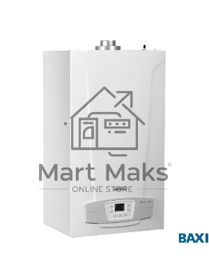Котел газовый BAXI ECO LIFE 24F настен, 24 кВт, двухконтурный, с закрыт. кам. сгор.