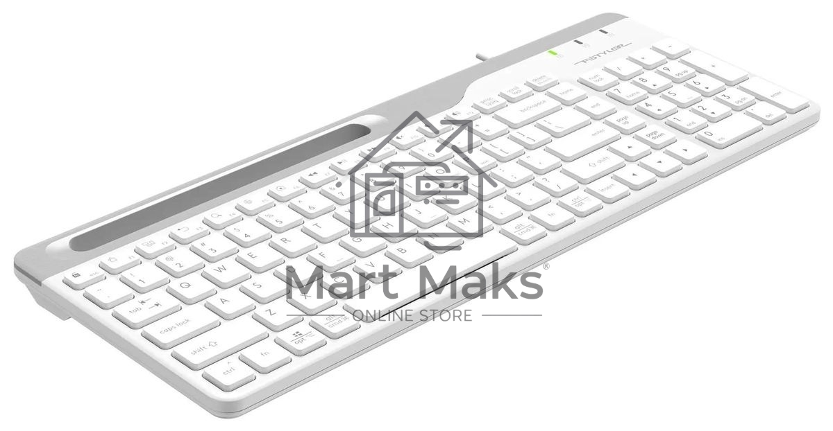 Клавиатура A4Tech Fstyler FK25 проводная, USB, белый/серый