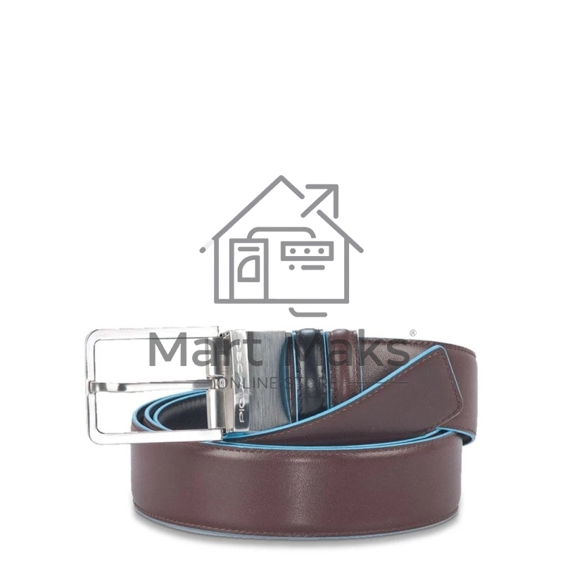 Ремень мужской Piquadro Blue Square CU2619B2/NMO черный/коричневый натур.кожа