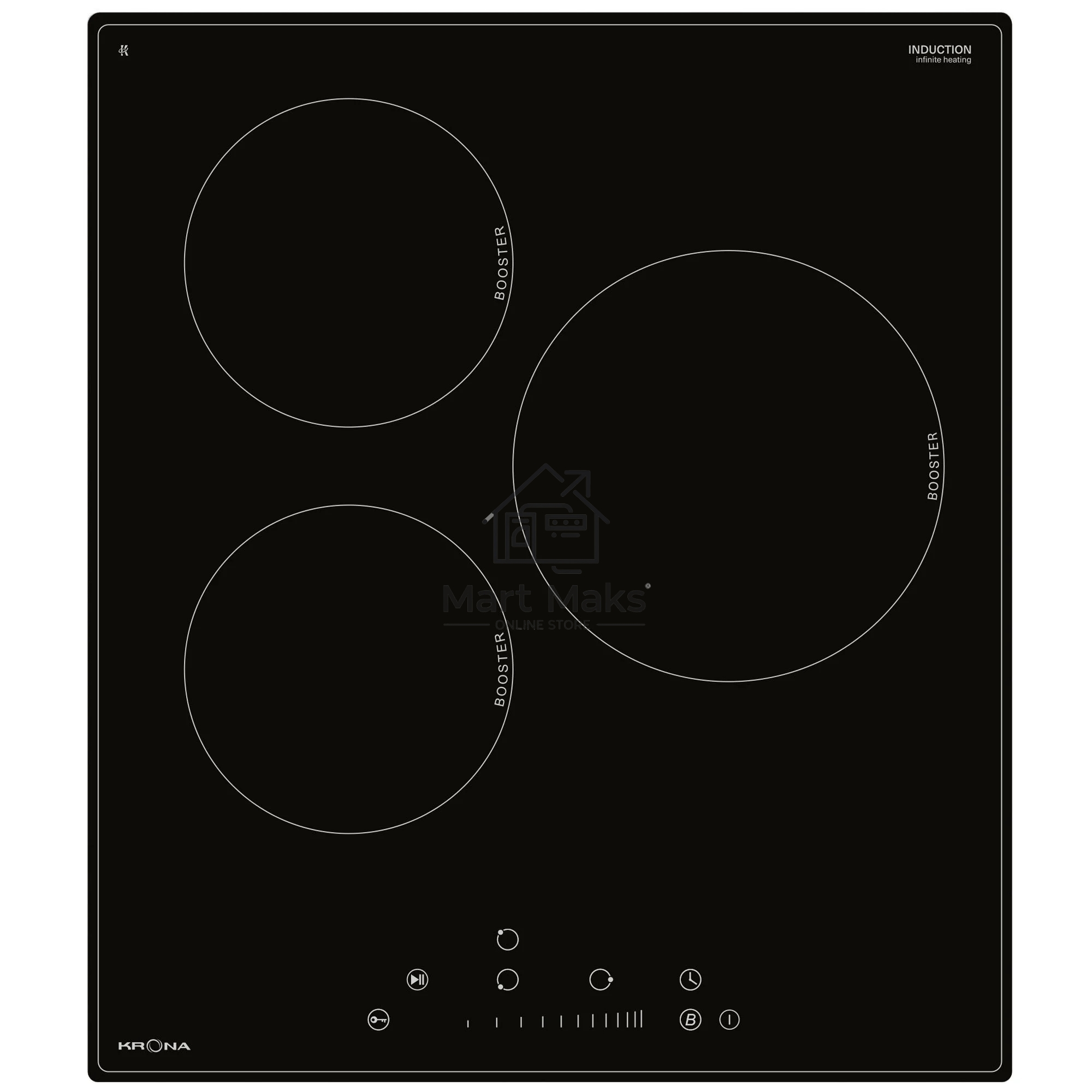 Индукционная варочная панель индукция Krona FORTE 45 BL