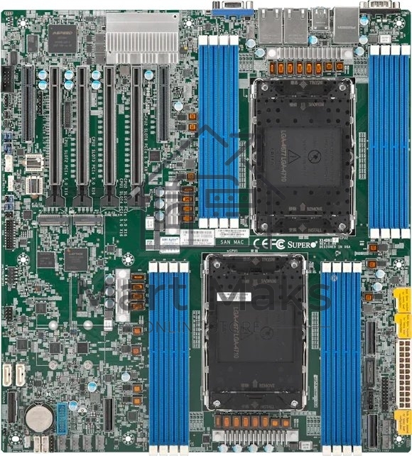 Материнская плата Supermicro X14DBI, LGA4710, SoC, 16xDDR5, 10xSATA, 2xM.2 PCIe 5.0 x4, 4xPCIe 5.0 x16, 2xPCIe 5.0 x8, 1xVGA, 2x 1Gb LAN, 4xUSB 3.2 Gen1, E-ATX