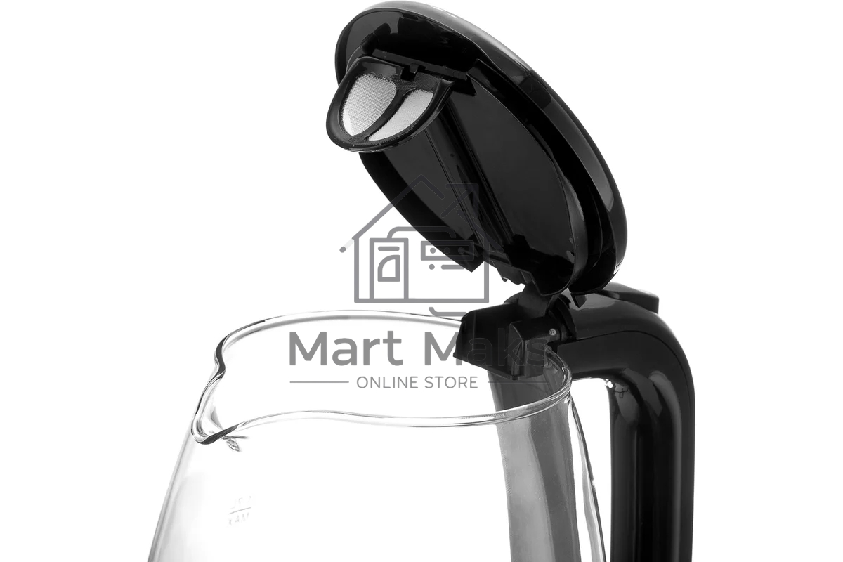 Чайник электрический BRAYER BR1030, 2200 Вт, 1,7 л, стекл.корп,автооткл.при.закип,подсвет