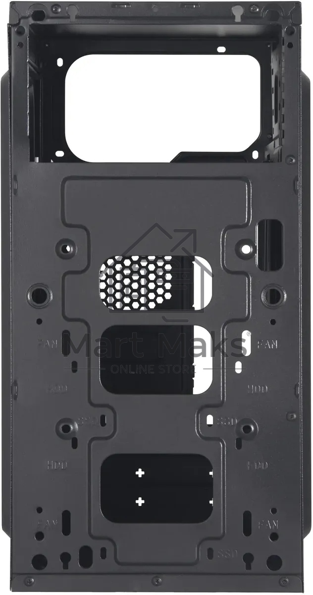 Компьютерный корпус Digma DCC-MN302 черный без БП mATX 1x80mm 2x120mm 1xUSB2.0 1xUSB3.0 audio