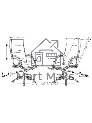 Кресло руководителя Бюрократ T-9927SL черный, кожа, крестовина металл хром