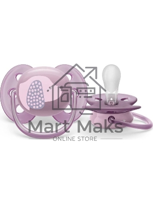 Пустышка Philips Avent ultra soft, собачка, 6-18 мес., 1 шт.
