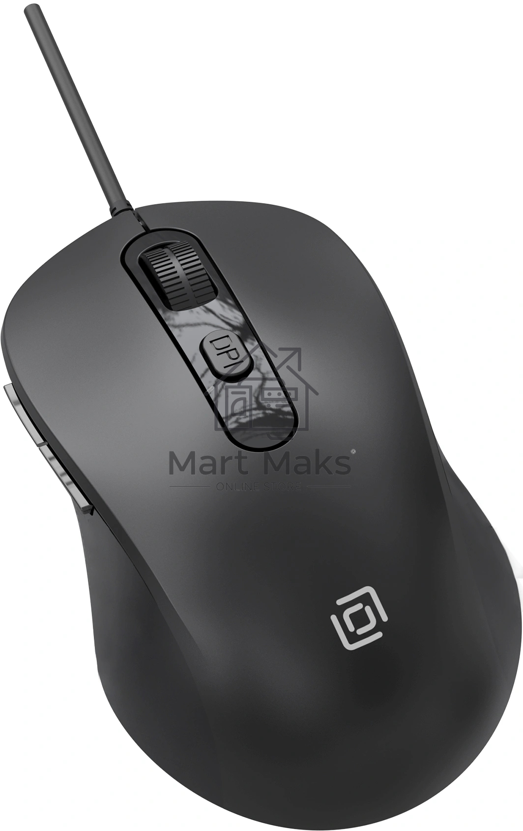 Мышь проводная Oklick 211M черный, 2400 dpi, USB, кнопки - 6