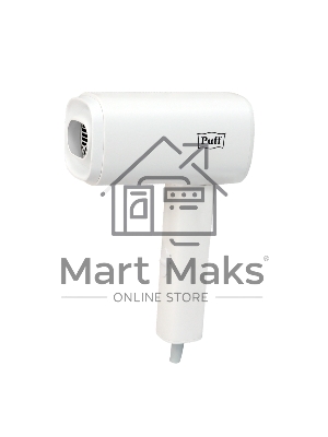 Фен для волос Puff 1602, белый, 1,6 кВт