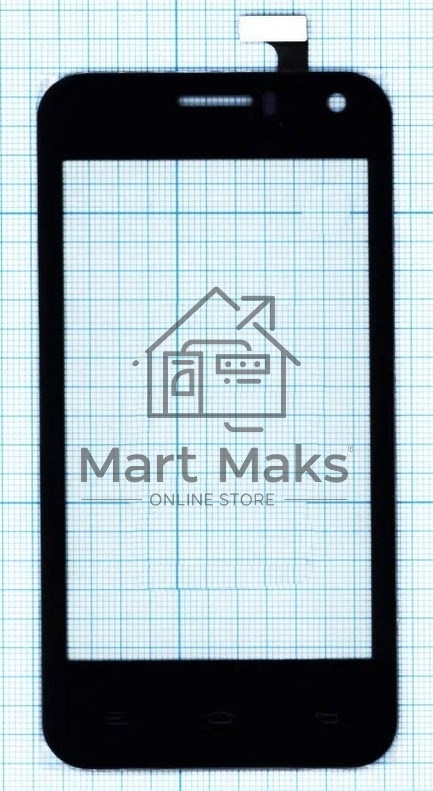 Сенсорное стекло (тачскрин) для Airis TM475, черное