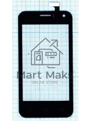 Сенсорное стекло (тачскрин) для Airis TM475, черное