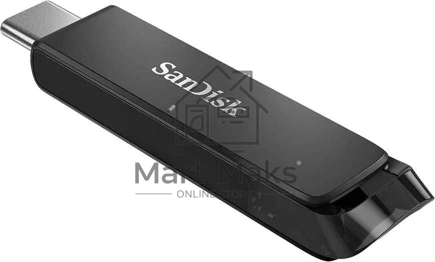 Флешка USB R/W R/W 64GB SanDisk CZ460 Ultra Type-C, USB Type-C, черный