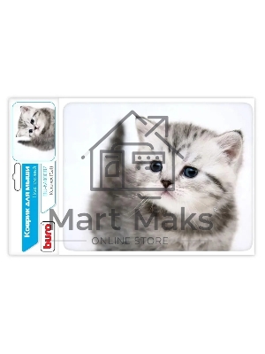 Коврик для мыши Buro BU-M40087 рисунок/котенок