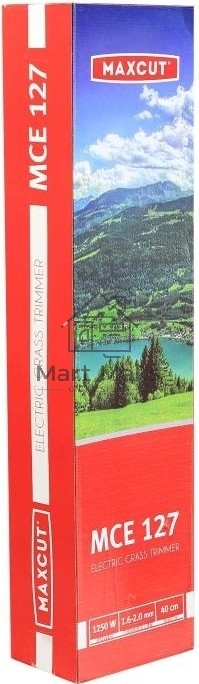 Триммер электрический MAXCUT MCE 127 25300127 1150Вт Вт,3Т диск 230мм; Леска 2,0мм; Захват 38см; Сборная прямая штанга; Плечевой ремень