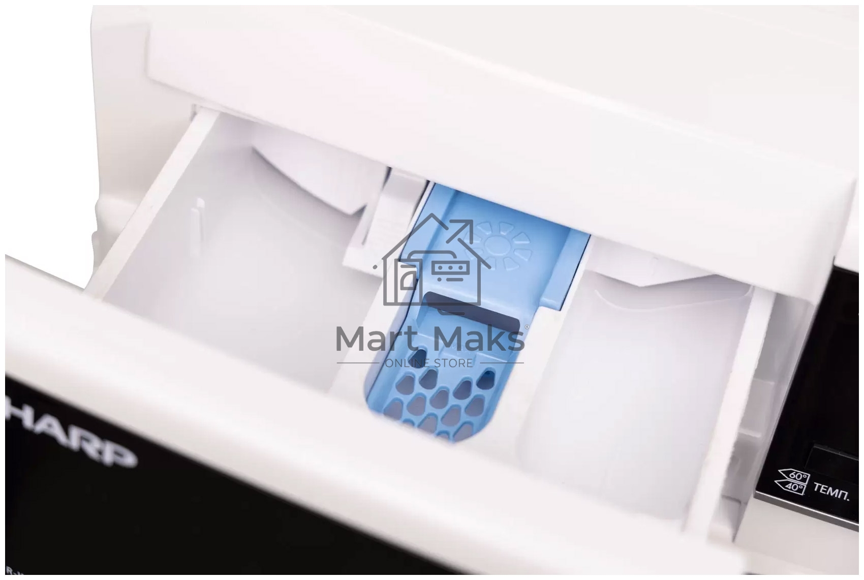 Стиральная машина Sharp ES612RW белый, загрузка фронтальная 6 кг, 1200 об/мин., класс: A+++