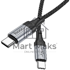 Кабель Hoco X102 Fresh Type-C to Type-C USB Type-C (m)-USB Type-C (m) 1м черный коробка