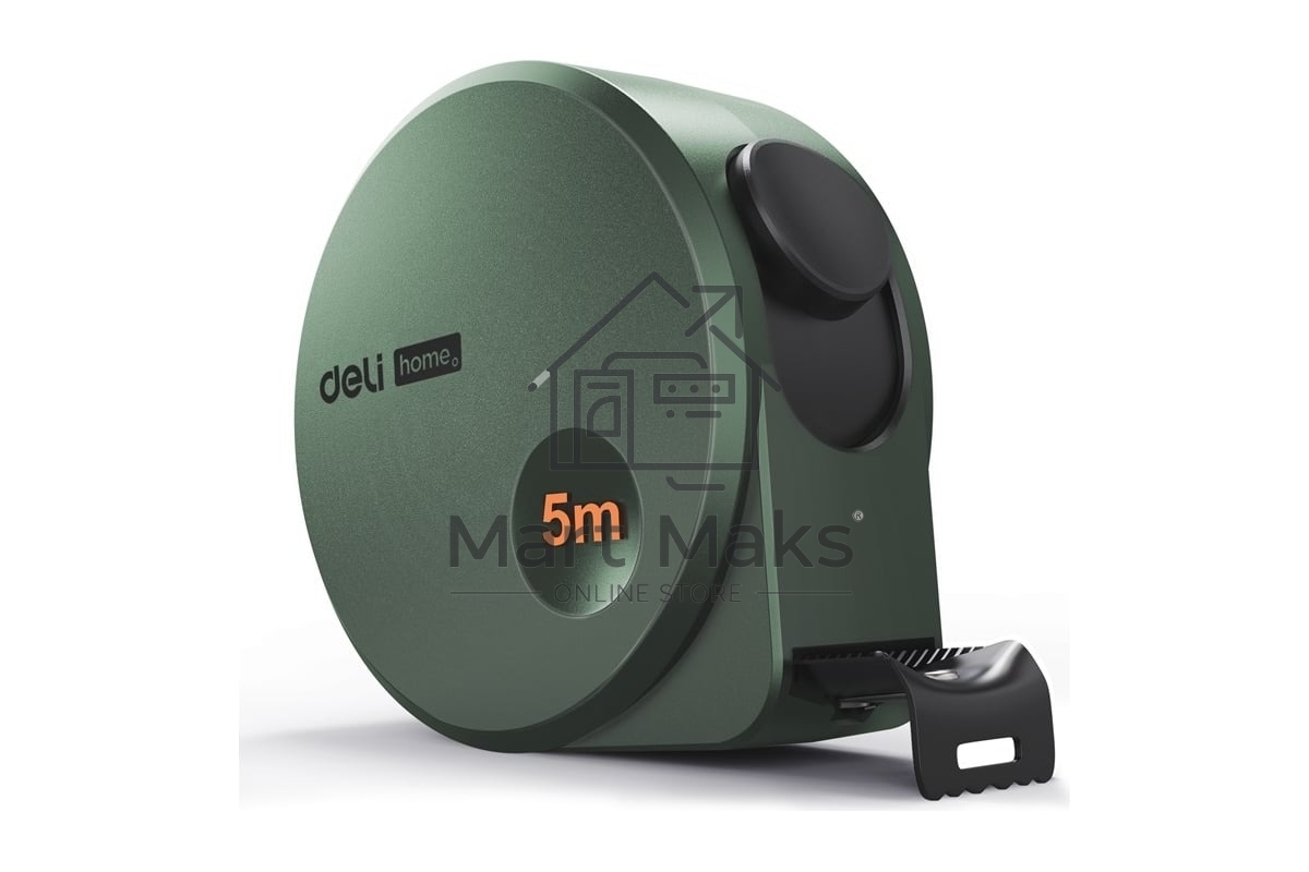 Рулетка Home Series Green HT8519L 5м х 19мм, эксклюзивный дизайн, корпус - высококачественный софттач пластик