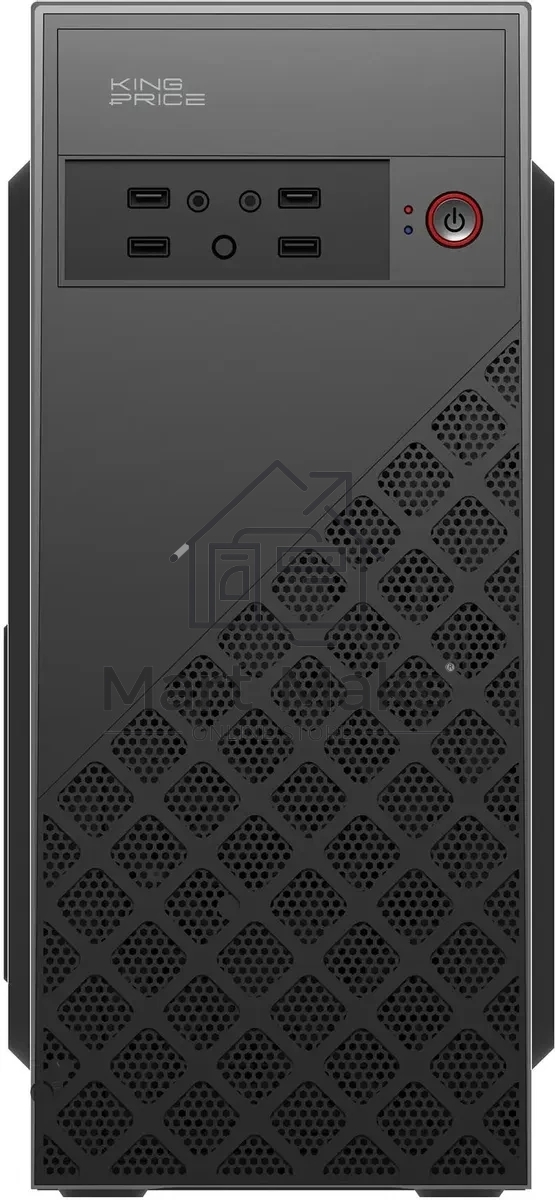 Компьютерный корпус KingPrice KPCC-MD203 черный без БП ATX 1x80mm 3x120mm 2xUSB2.0 audio