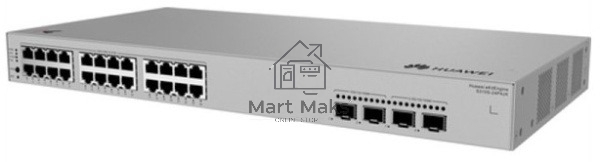 Коммутатор Huawei S310S-24P4JX (L2+, 24*10/100/1000BASE-T ports (400 W PoE+), 2*10GE SFP+ ports, 2*2.5GE SFP ports, built-in AC power)