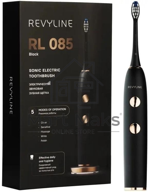 Электрическая зубная щетка Revyline RL 085, чёрная