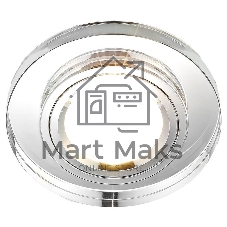 Встраиваемый точечный светильник Ambrella Light 8060 CL хром MR16 D90 mm