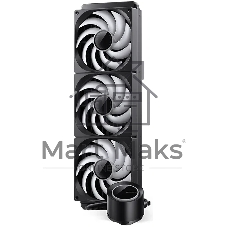 Система жидкостного охлаждения Jonsbo TG-420 ARGB Black, 420 мм, 3x140 мм, 800-1800 об/мин, 20.3-36.2 дБ, 4-pin PWM, 300 Вт, ARGB, черный