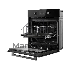 Духовой шкаф Kuppersberg HM 628 Black 11, High-Tech, 70 л, комбинированное управление, дисплей, таймер, 11 режимов, макс. температура 250 градусов, гриль, телескопические направляющие (на 1 уровень), энергоэффективность А, цвет черный, цвет фурнитуры черный