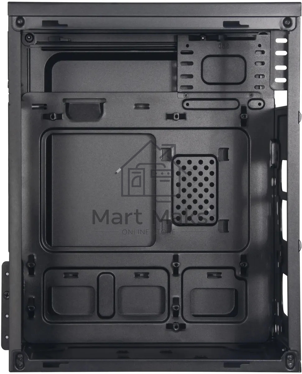 Компьютерный корпус Digma DCC-MN302 черный без БП mATX 1x80mm 2x120mm 1xUSB2.0 1xUSB3.0 audio