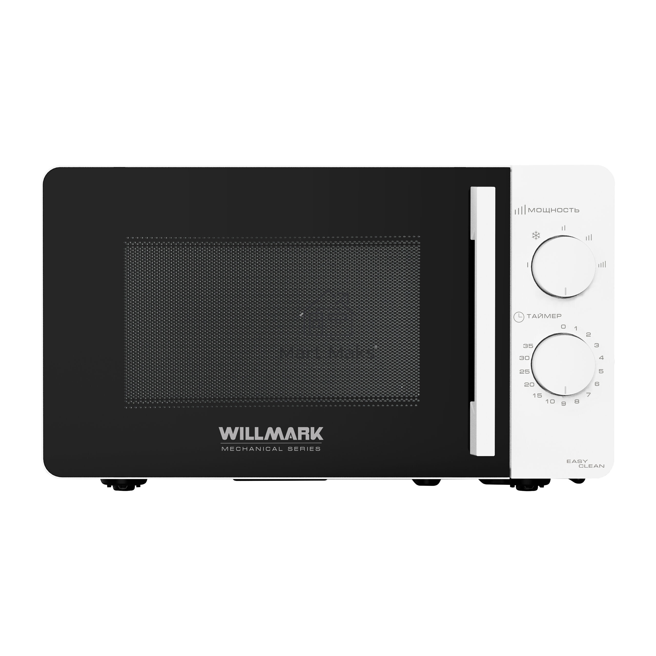 Микроволновая печь Willmark WMO-281XW белый, 20 л, 700 Вт, переключатели - поворотный механизм
