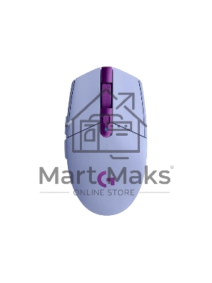Мышь беспроводная Logitech G304 Lightspeed фиолетовый, 12000 dpi, радиоканал, USB, кнопки - 6