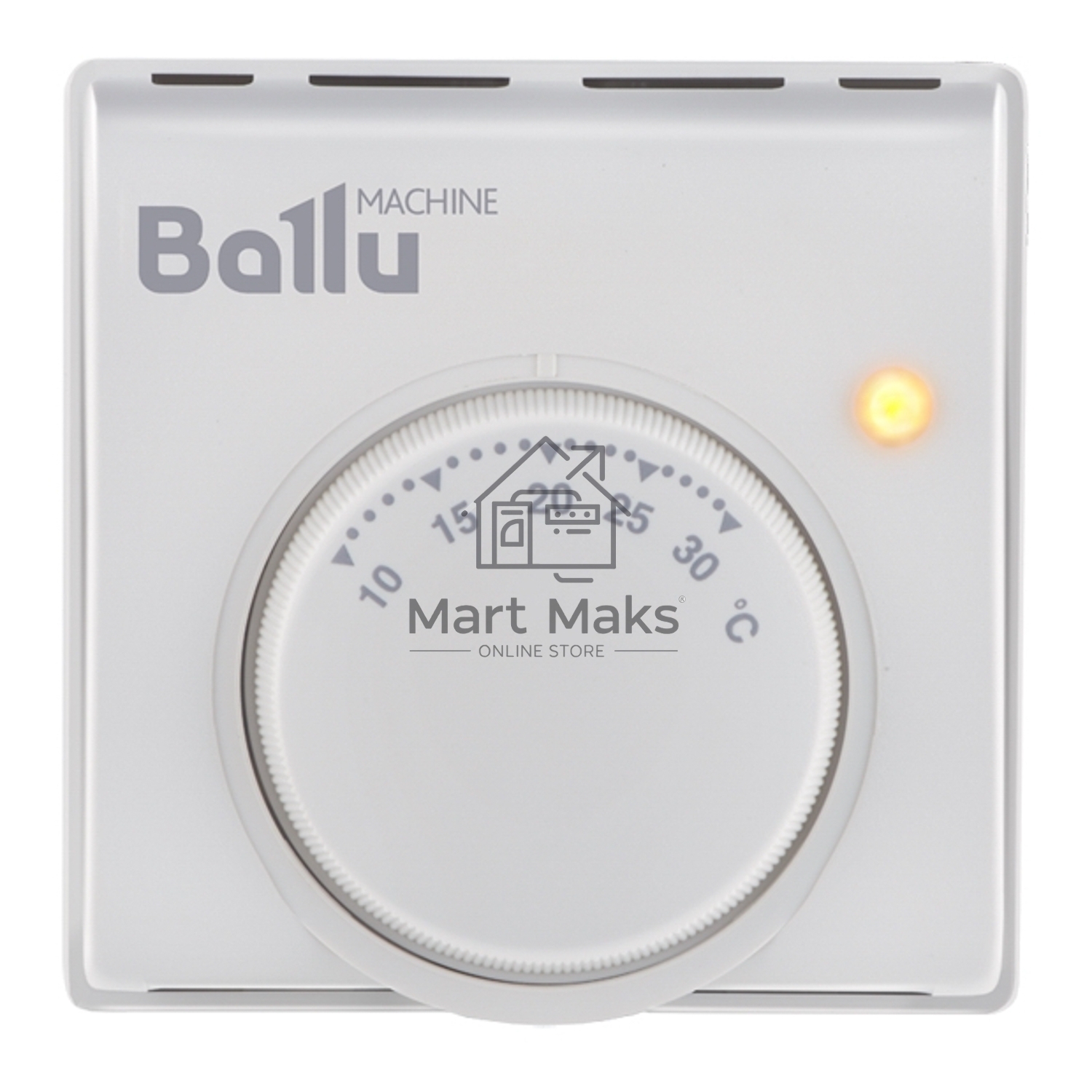 Комплект обогреватель инфракрасный Ballu BIH-GTW-1.0 + BMT-1 белый, 1000 Вт, 20 м2, термостат