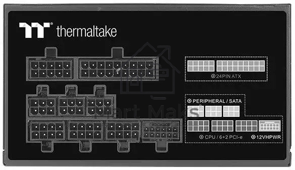 Блок питания Thermaltake Toughpower GF A3 (PS-TPD-0650FNFAGE-H), 650Вт, 80 PLUS Gold, 120мм, модульный, черный