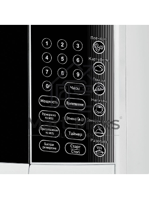 Микроволновая печь BBK 23MWS-915S/W белый, 23 л, 900 Вт, переключатели - сенсор