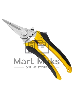 Ножницы универсальные строительные Deli DL2908 205мм, 48-52HRC, прорезиненная рукоятка