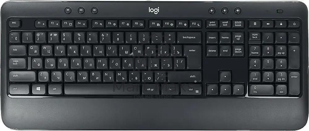 Комплект клавиатура+мышь Logitech MK540 беспроводной, USB, 1000 DPI, чёрный