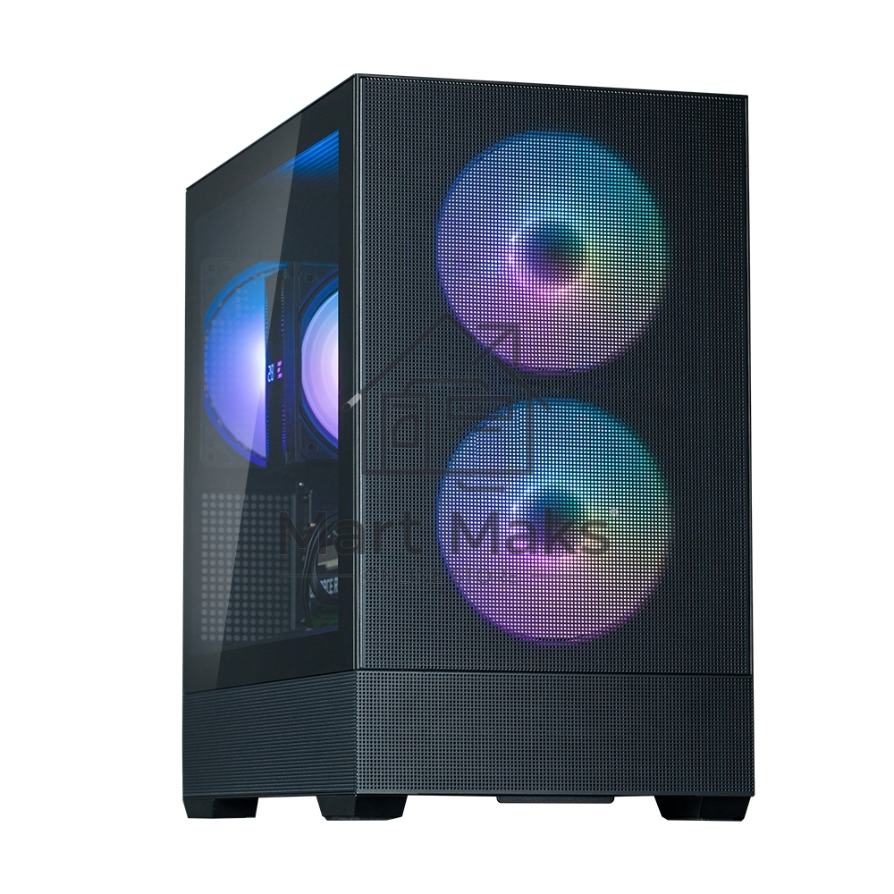Компьютерный корпус ZALMAN P30 AIR, MATX, BLACK, WINDOW, 2xCombo (3.5'' or 2.5''), 3x2.5