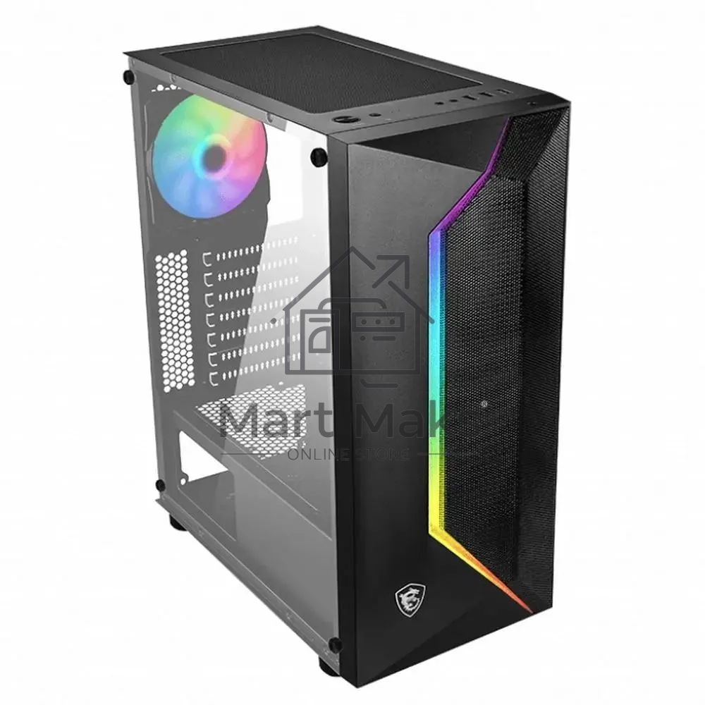 Компьютерный корпус MidiTower MSI MAG VAMPIRIC 100R (ATX, без БП, ARGB, 2xUSB 2.0 Type-A + USB3.2 Type-A) (306-7G07R25-809)