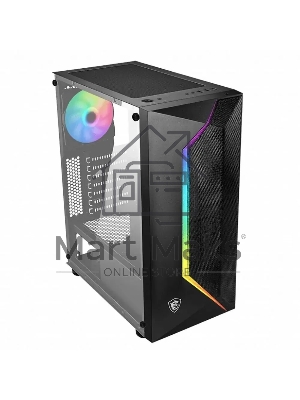 Компьютерный корпус MidiTower MSI MAG VAMPIRIC 100R (ATX, без БП, ARGB, 2xUSB 2.0 Type-A + USB3.2 Type-A) (306-7G07R25-809)