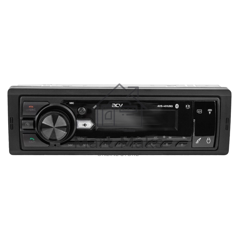 Автомагнитола ACV AVS-401UBG 1DIN 4x50Вт v5.0 AUX 2 (43342)
