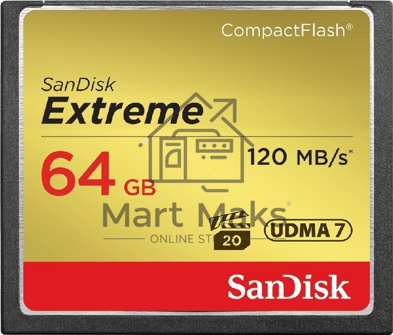 Флеш карта CF 64GB SanDisk Extreme 120MB/s