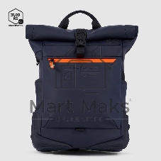 Рюкзак мужской Piquadro Corner 2.0 CA6291C2OW/BLU роллтоп синий ткань