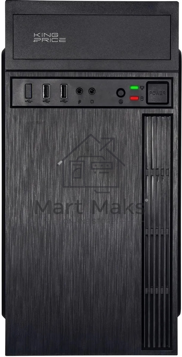 Компьютерный корпус KingPrice KPCC-MN210 черный без БП mATX 1x80mm 2x120mm 2xUSB2.0 audio