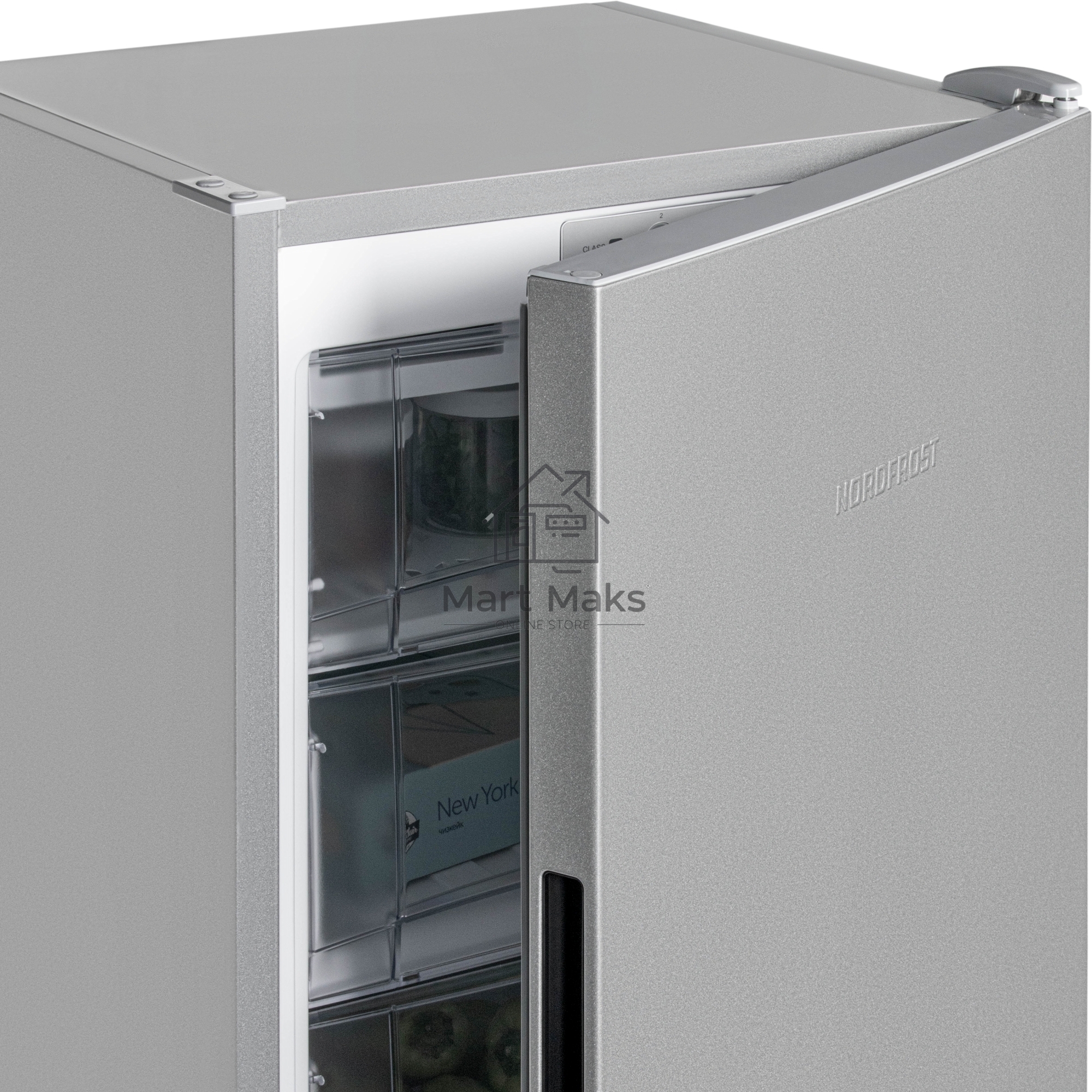 Морозилка Nordfrost DF 268 SAP, серебристый, 256л, 6 ящика