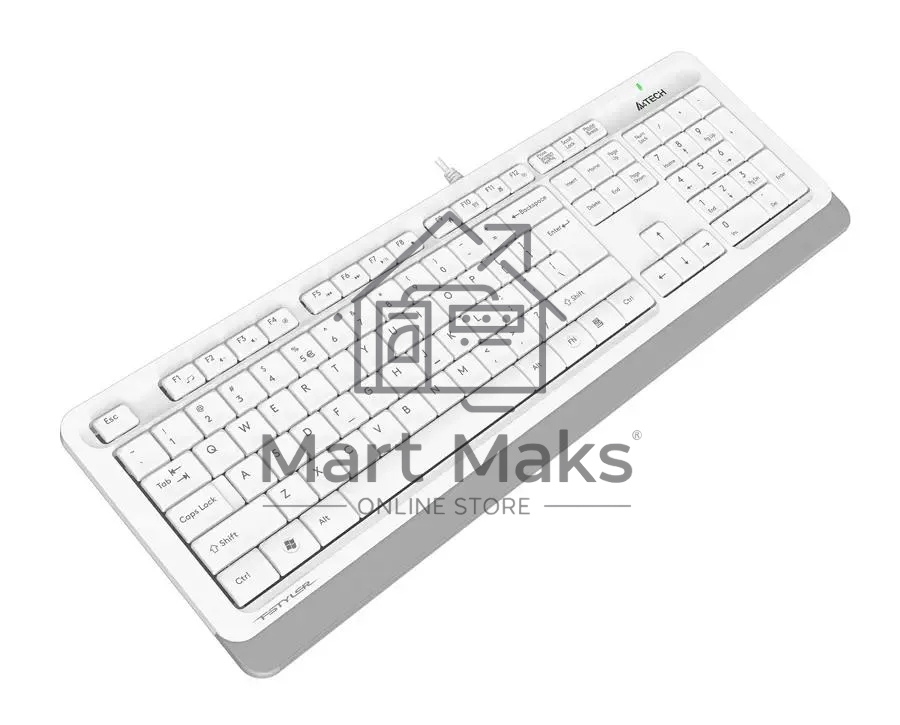 Клавиатура A4Tech Fstyler FK10 проводная, USB, белый/серый