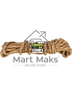 Веревка льнопеньковая Сибртех 10 мм, L 10 м, крученая, Россия