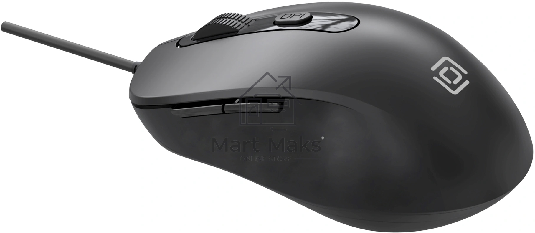 Мышь проводная Oklick 211M черный, 2400 dpi, USB, кнопки - 6