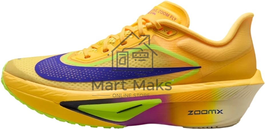 Кроссовки Nike W ZOOM FLY 6 FN8455-800 CITRON PULSE/INDIGO BURST-VOLT ICE Female 7 US