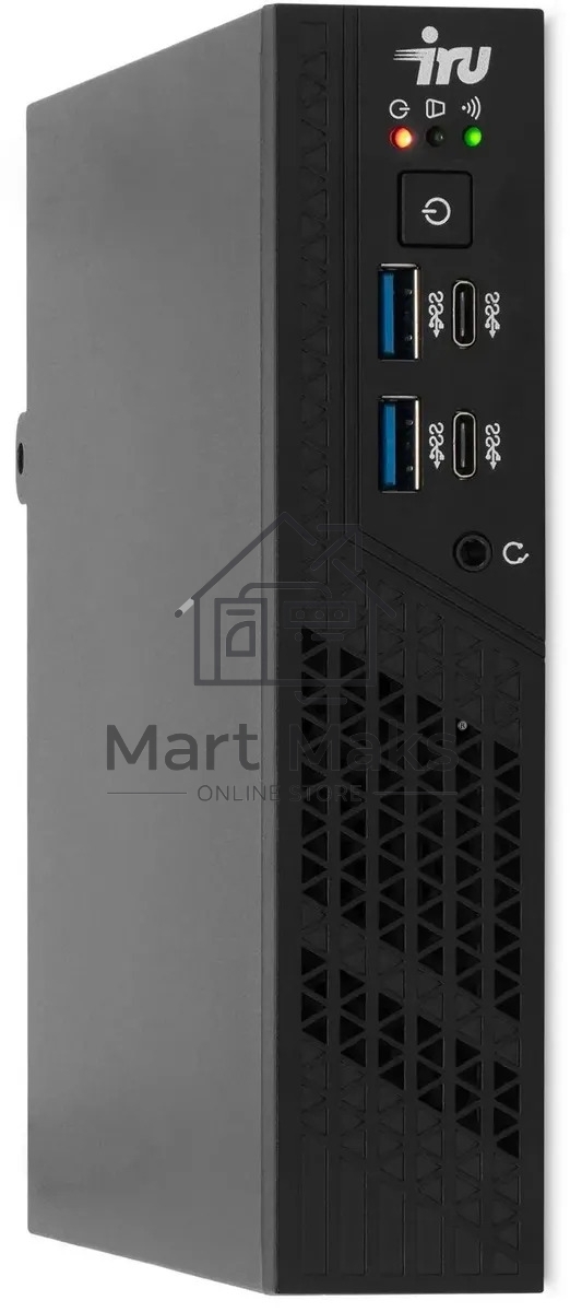 Неттоп IRU 310H6ITF i5 12400 (2.5) 16Gb SSD512Gb UHDG 730 Windows 11 Professional GbitEth BT черный (2031374)