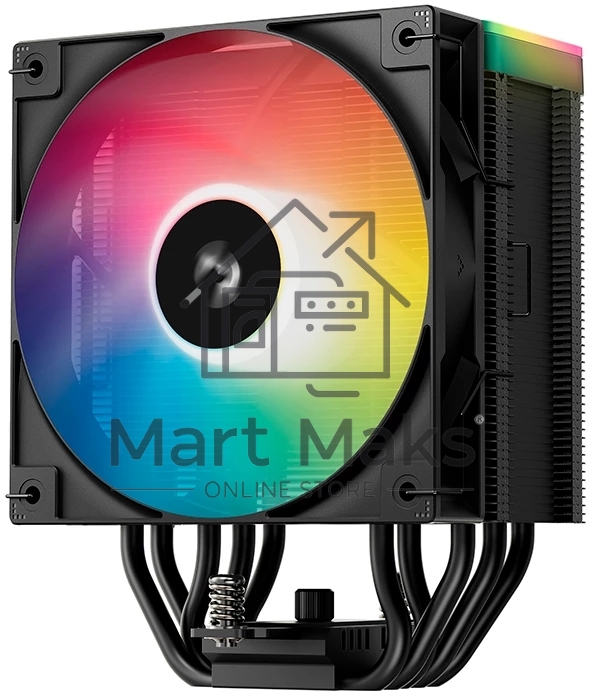 Кулер для процессора DEEPCOOL AG500 BK ARGB V2 черный 120мм алюминий+медь 1900rpm 29.4db 40pin 240W 160мм