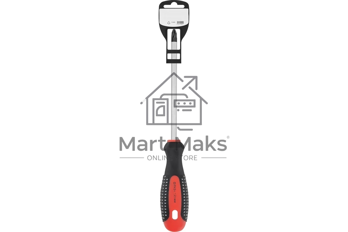 Отвертка Matrix Fusion 11445 Ph3x150 мм, CrV, 3-х компонентная рукоятка 